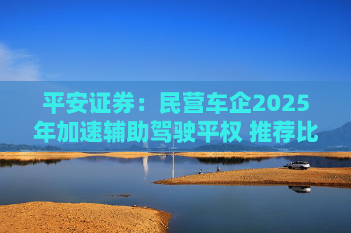 平安证券：民营车企2025年加速辅助驾驶平权 推荐比亚迪股份等  第1张