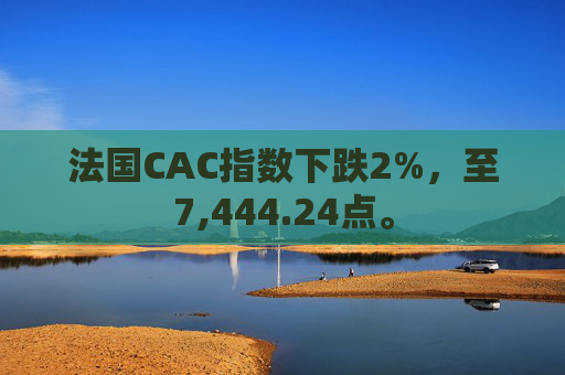 法国CAC指数下跌2%，至7,444.24点。