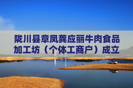 陇川县章凤龚应丽牛肉食品加工坊（个体工商户）成立 注册资本0.5万人民币  第1张