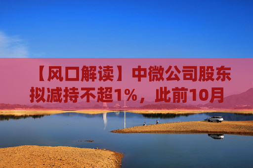 【风口解读】中微公司股东拟减持不超1%，此前10月亦披露减持公告