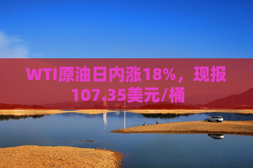WTI原油日内涨18%，现报107.35美元/桶
