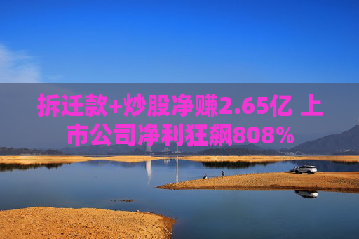 拆迁款+炒股净赚2.65亿 上市公司净利狂飙808%