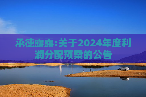 承德露露:关于2024年度利润分配预案的公告  第1张