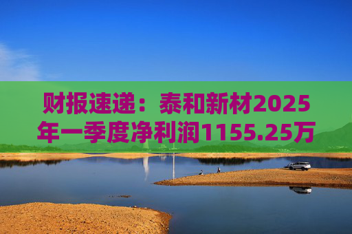 财报速递：泰和新材2025年一季度净利润1155.25万元