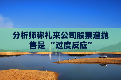 分析师称礼来公司股票遭抛售是 “过度反应”  第1张