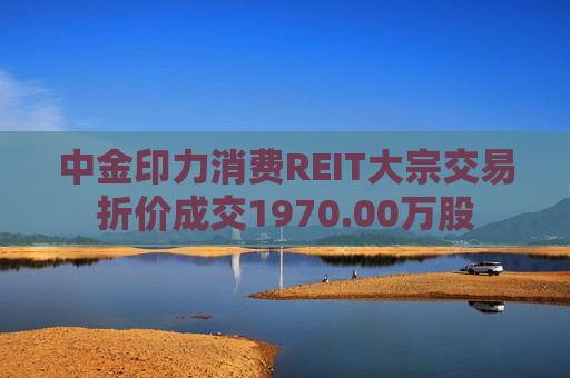 中金印力消费REIT大宗交易折价成交1970.00万股