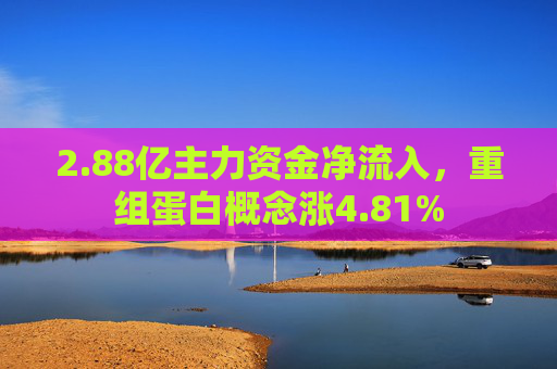 2.88亿主力资金净流入，重组蛋白概念涨4.81%  第1张